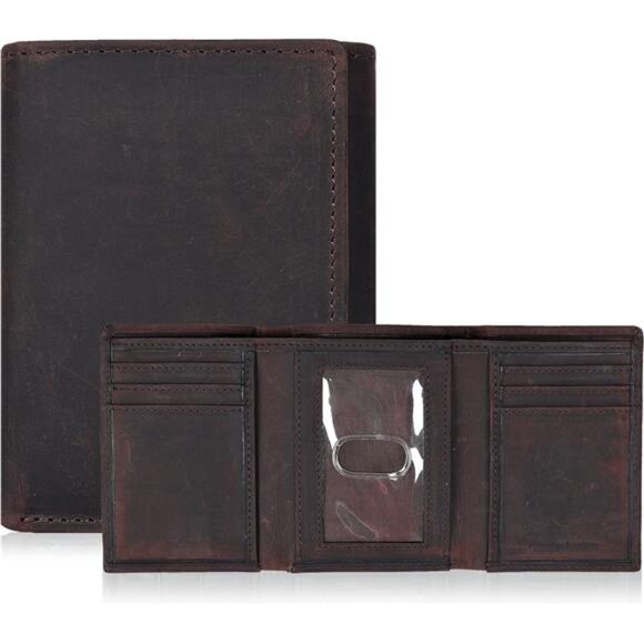Slim Wallets for Men Dark Brown